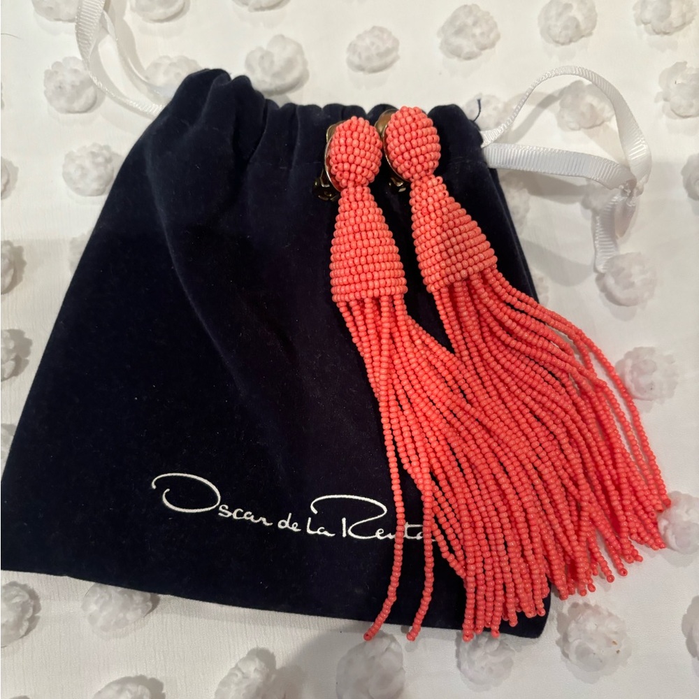 Oscar de la renta earrings.